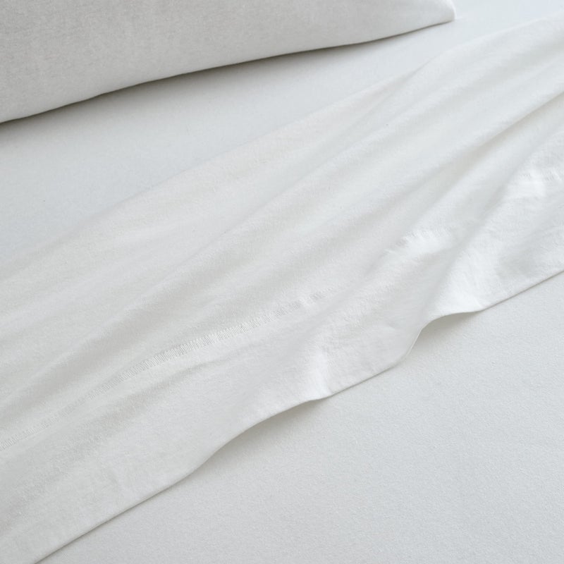 BED INC Road Trip America Jersey Sheets Set - Cotton Blend 4 Pieces Full Set - T-Shirt Soft Knit Stretchy Bed Sheets - All Seasonal and Deep Pockets (White, Full) - Image 4